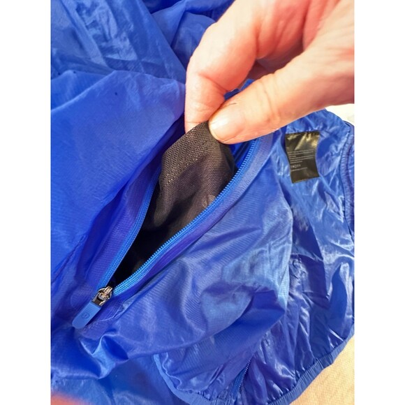 Lululemon Ventilated Packable Run Jacket Full Zip Hooded Blue Wms Sz 10 NEW - Picture 9 of 12